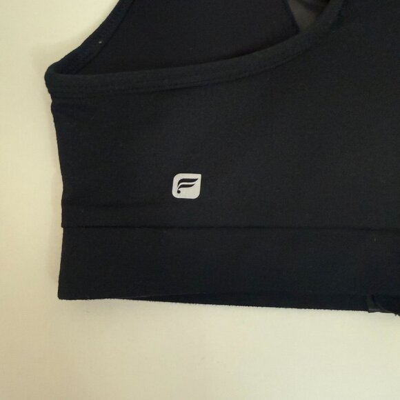 Fabletics XS Black Sports Bra Front Zipper & Racerback - Picture 4 of 8